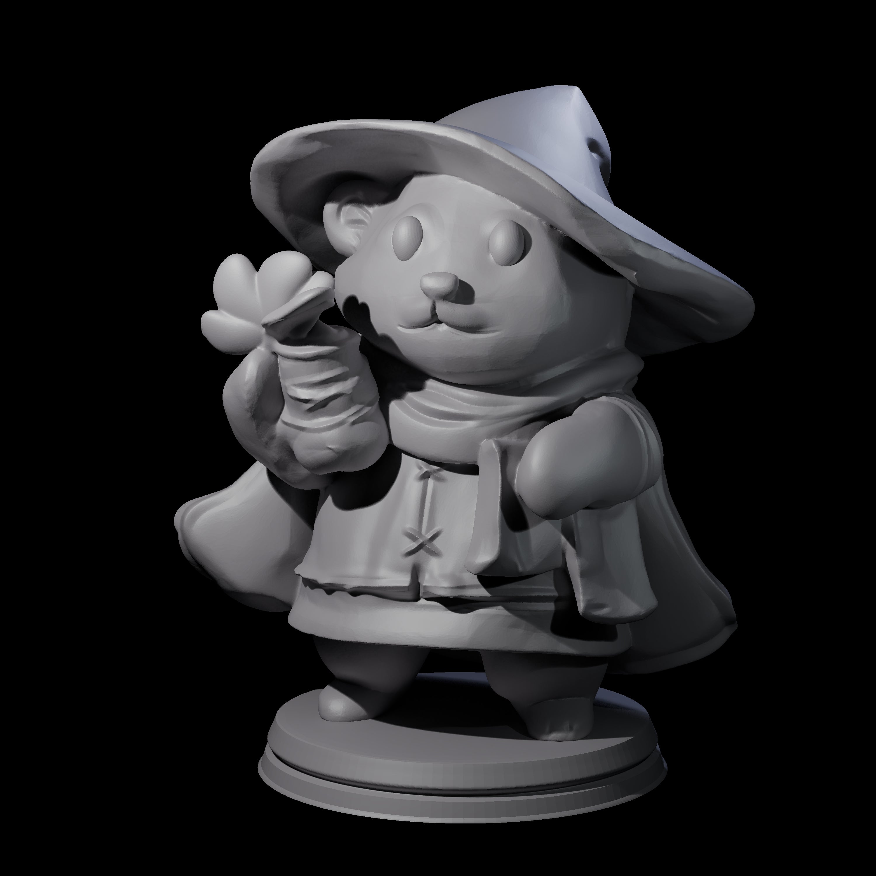 Cute Woodland Ursine B Miniature for Dungeons and Dragons, Pathfinder or other TTRPGs