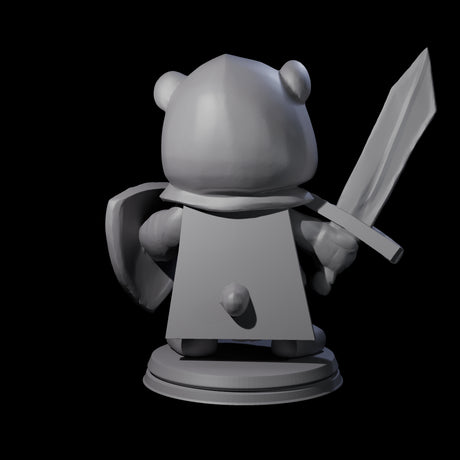 Cute Woodland Ursine C Miniature for Dungeons and Dragons, Pathfinder or other TTRPGs