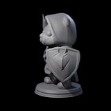 Cute Woodland Ursine C Miniature for Dungeons and Dragons, Pathfinder or other TTRPGs