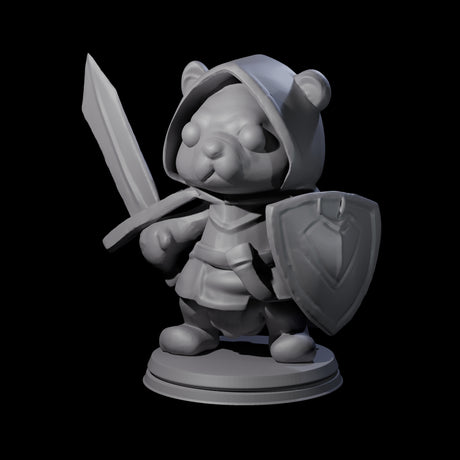 Cute Woodland Ursine C Miniature for Dungeons and Dragons, Pathfinder or other TTRPGs