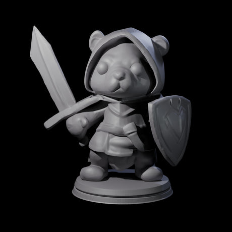 Cute Woodland Ursine C Miniature for Dungeons and Dragons, Pathfinder or other TTRPGs