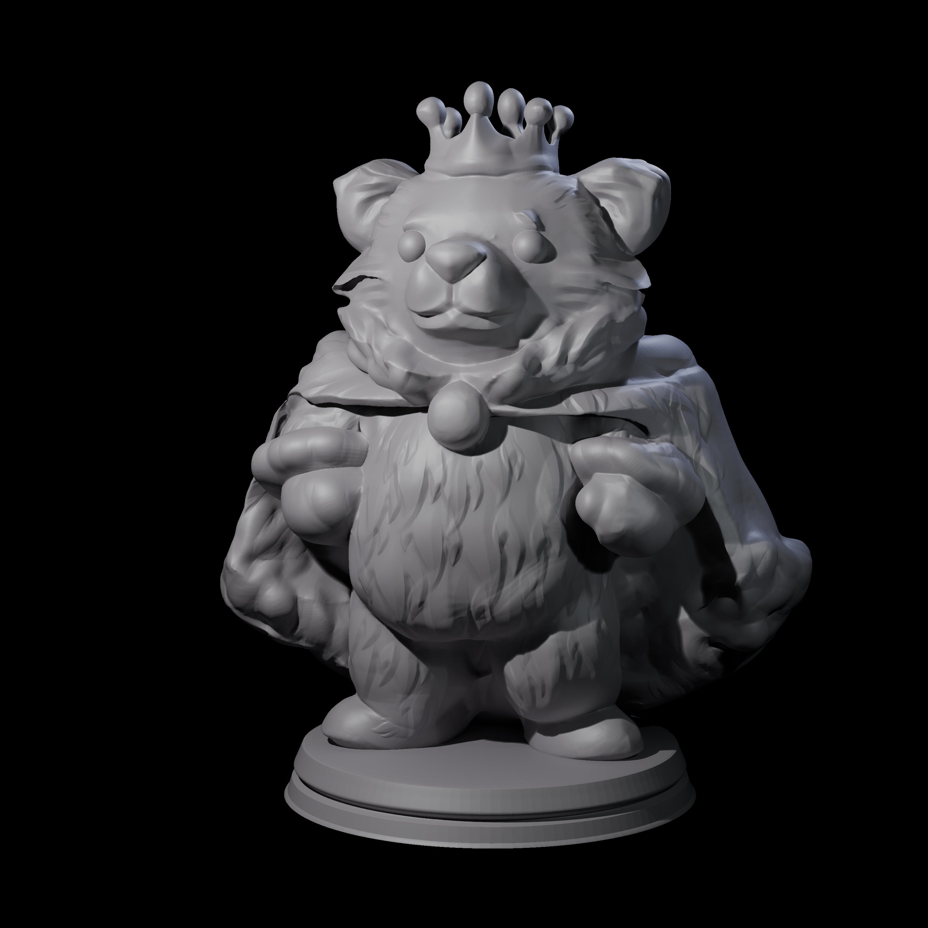 Cute Woodland Ursine D Miniature for Dungeons and Dragons, Pathfinder or other TTRPGs