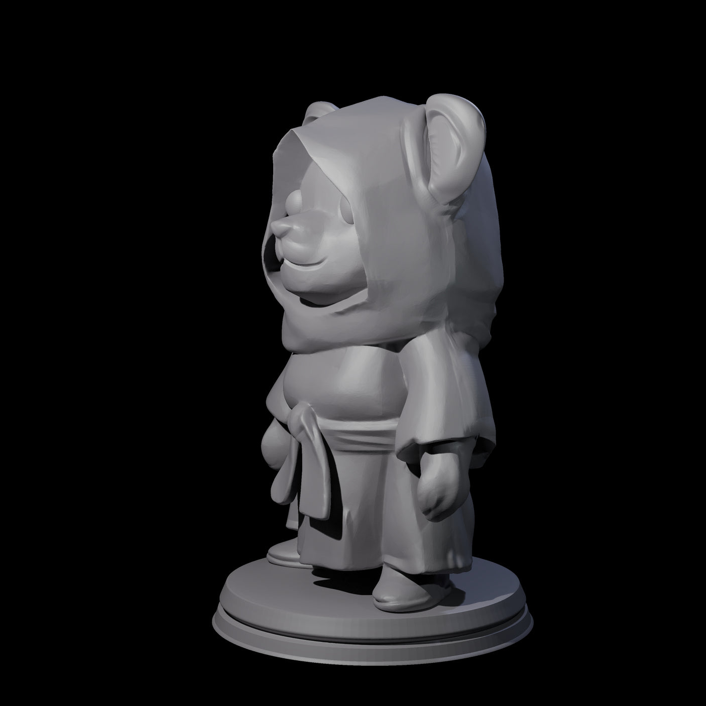 Cute Woodland Ursine E Miniature for Dungeons and Dragons, Pathfinder or other TTRPGs
