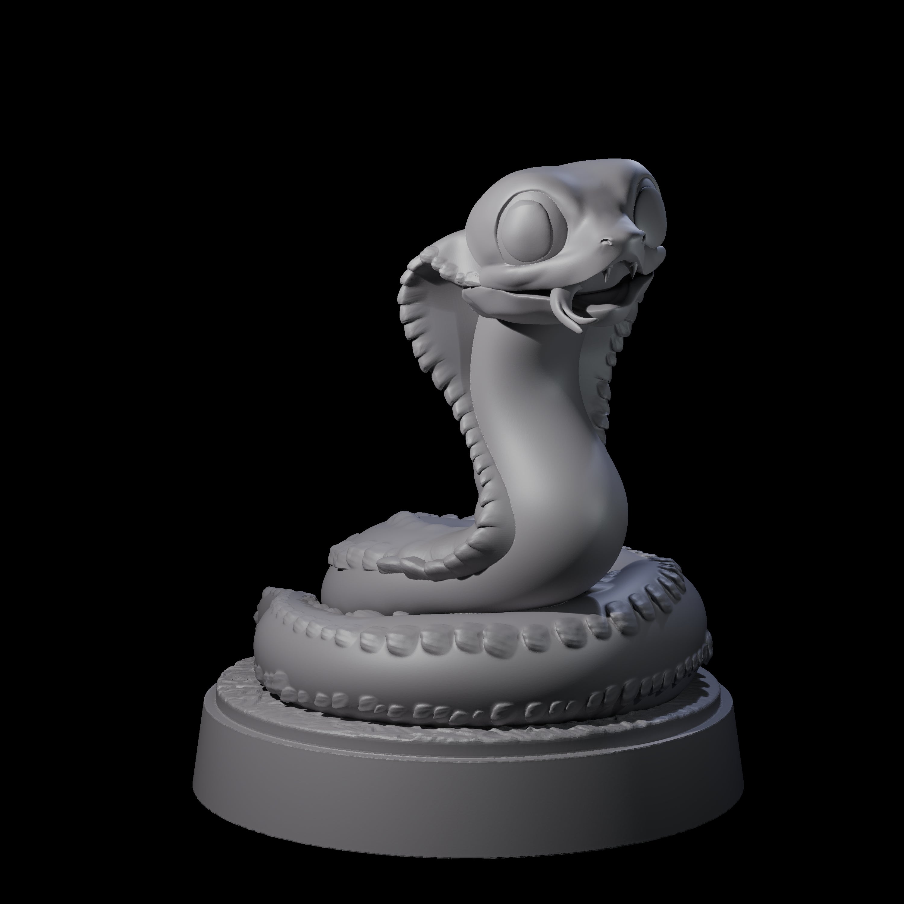 Cutsy Baby Snake Miniature for Dungeons and Dragons, Pathfinder or other TTRPGs