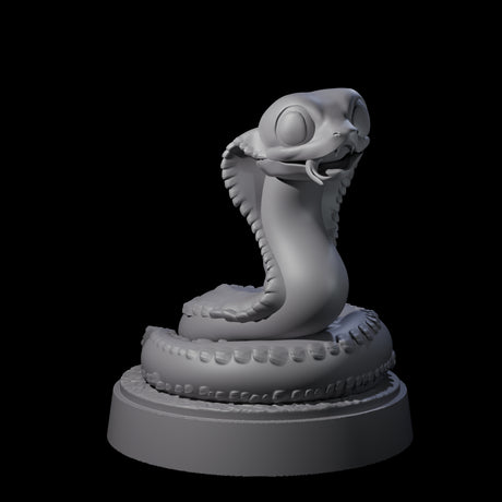 Cutsy Baby Snake Miniature for Dungeons and Dragons, Pathfinder or other TTRPGs