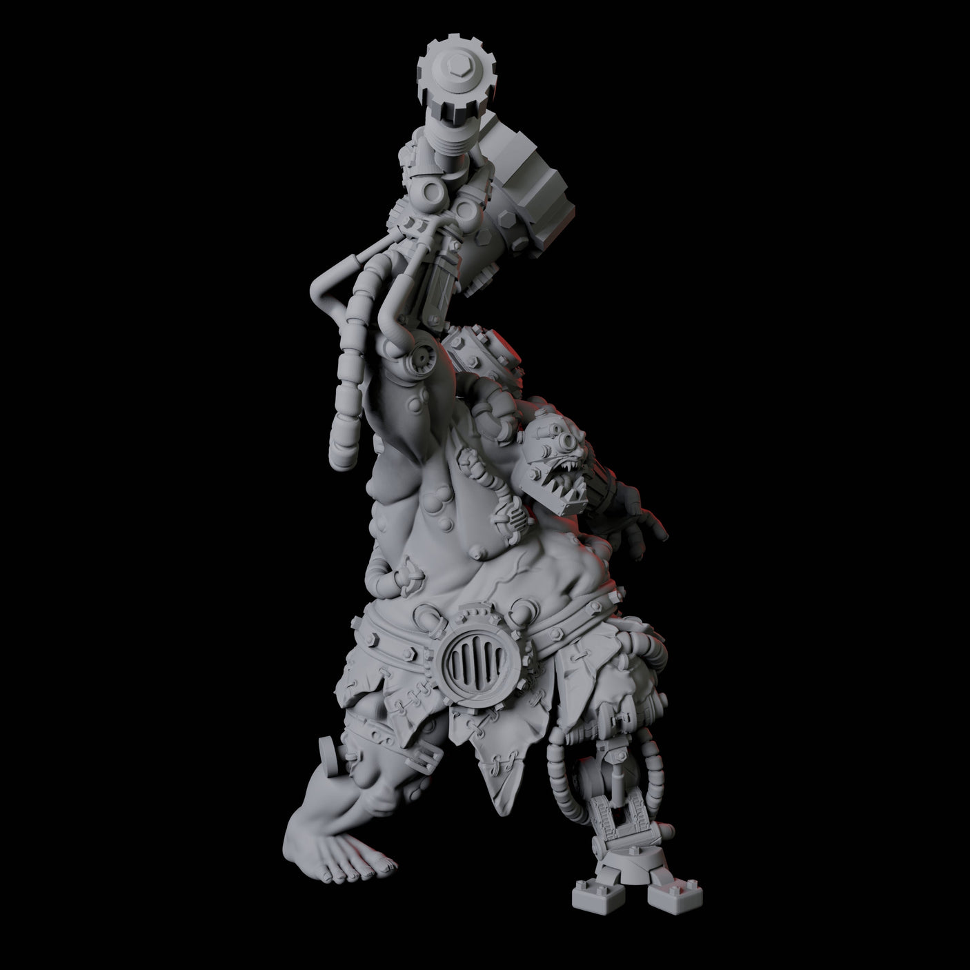 Cyborg Abomination Miniature for Dungeons and Dragons, Pathfinder or other TTRPGs