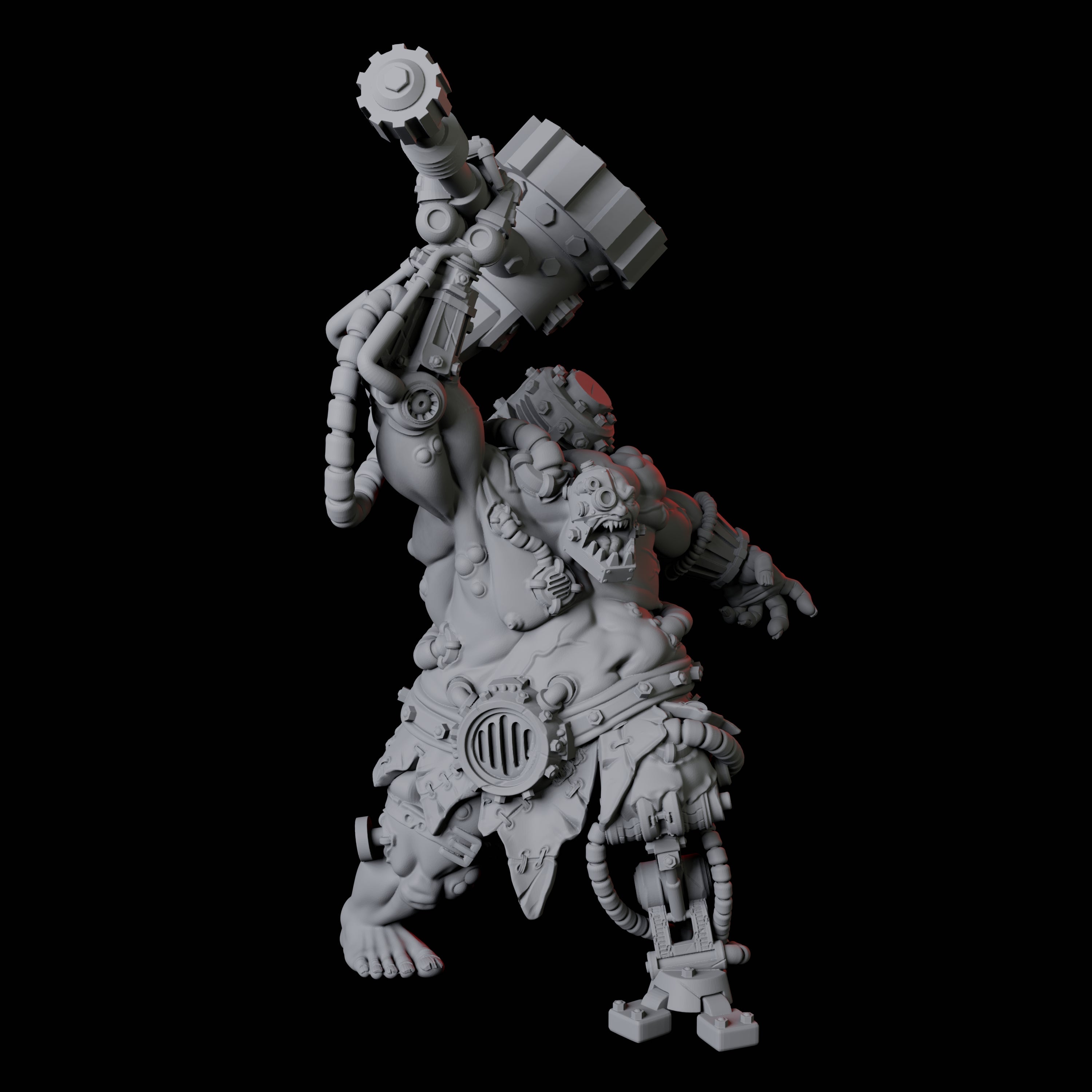 Cyborg Abomination Miniature for Dungeons and Dragons