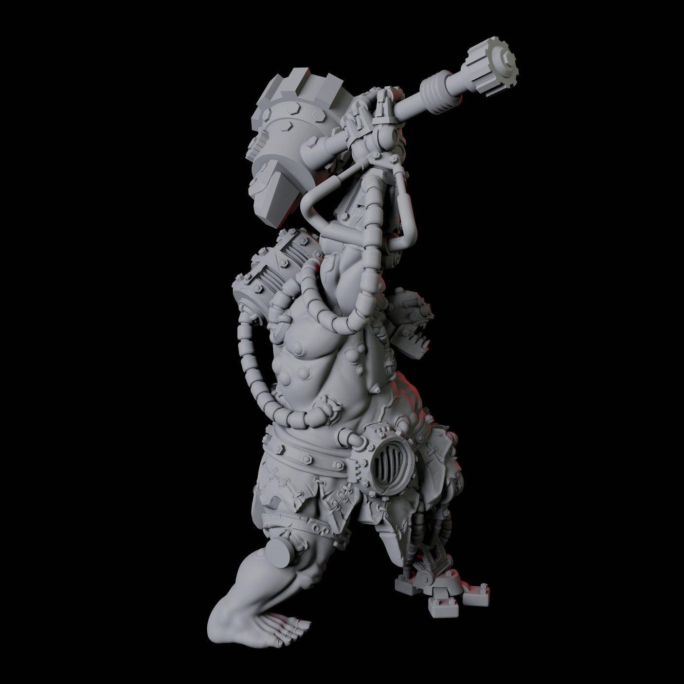 Cyborg Abomination Miniature for Dungeons and Dragons, Pathfinder or other TTRPGs