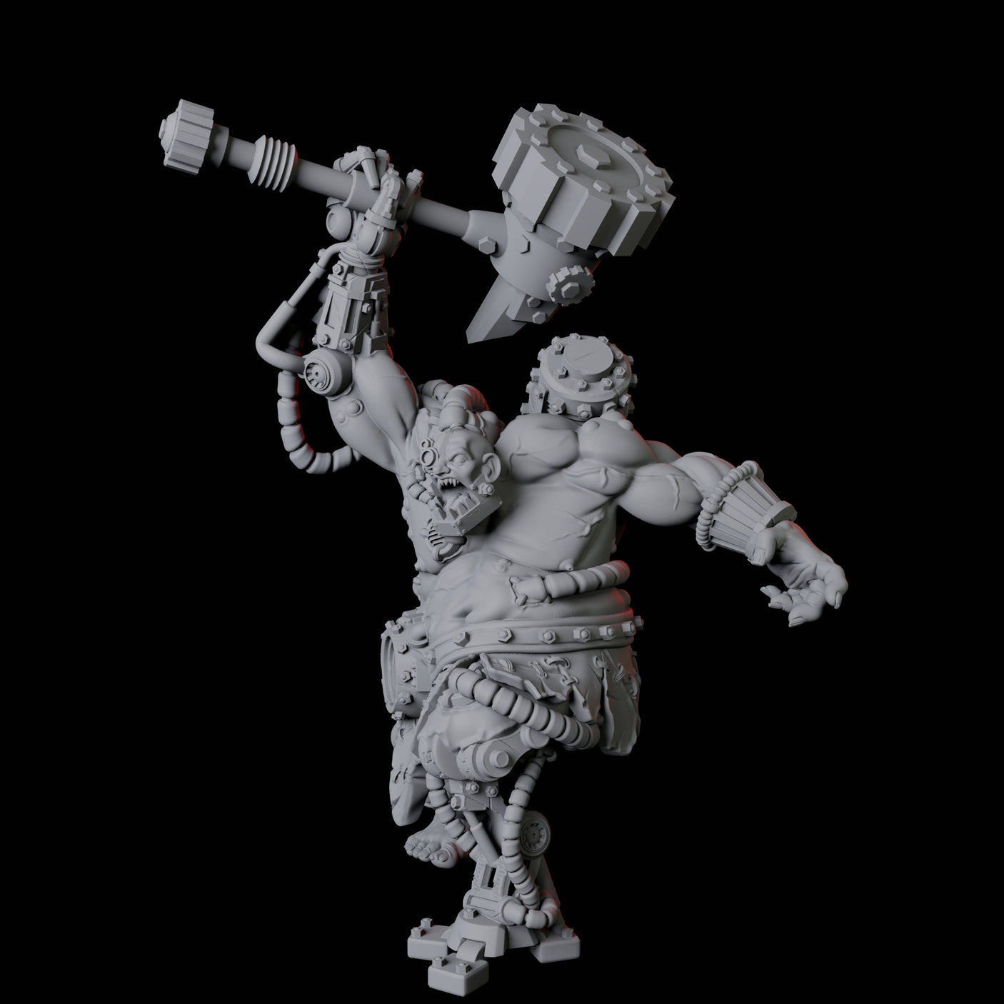 Cyborg Abomination Miniature for Dungeons and Dragons, Pathfinder or other TTRPGs