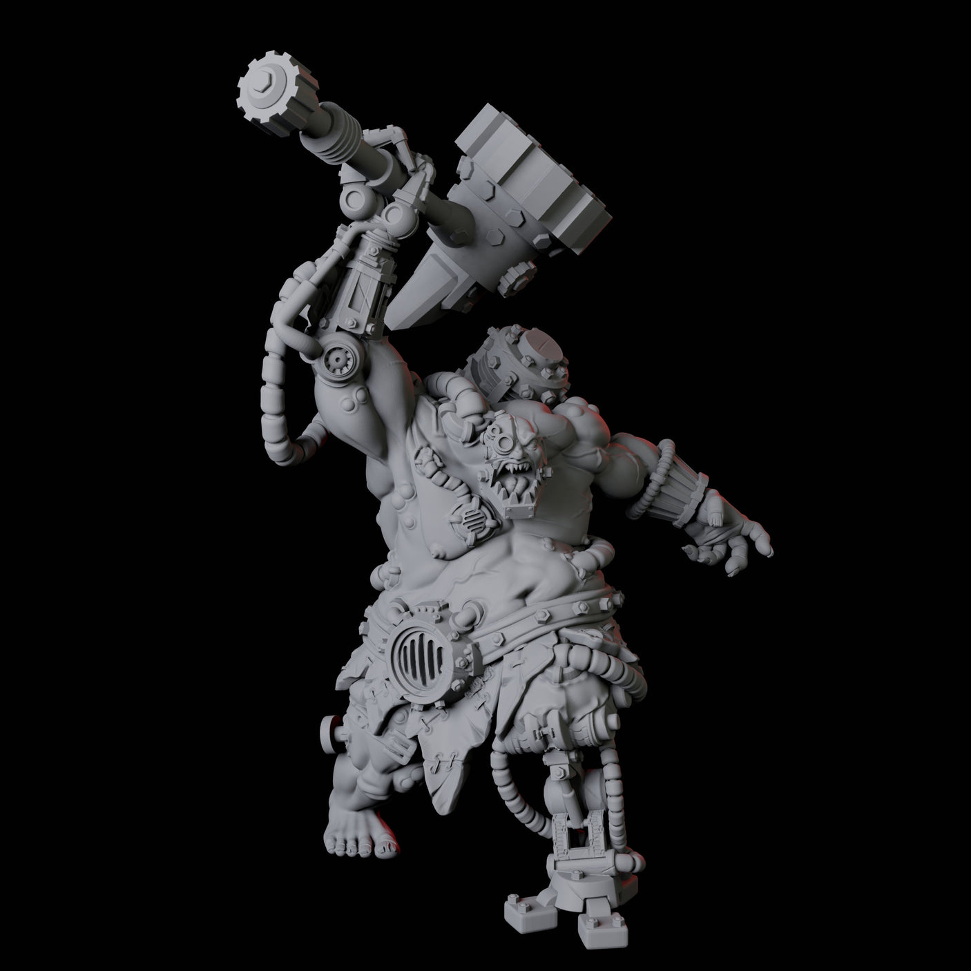 Cyborg Abomination Miniature for Dungeons and Dragons, Pathfinder or other TTRPGs