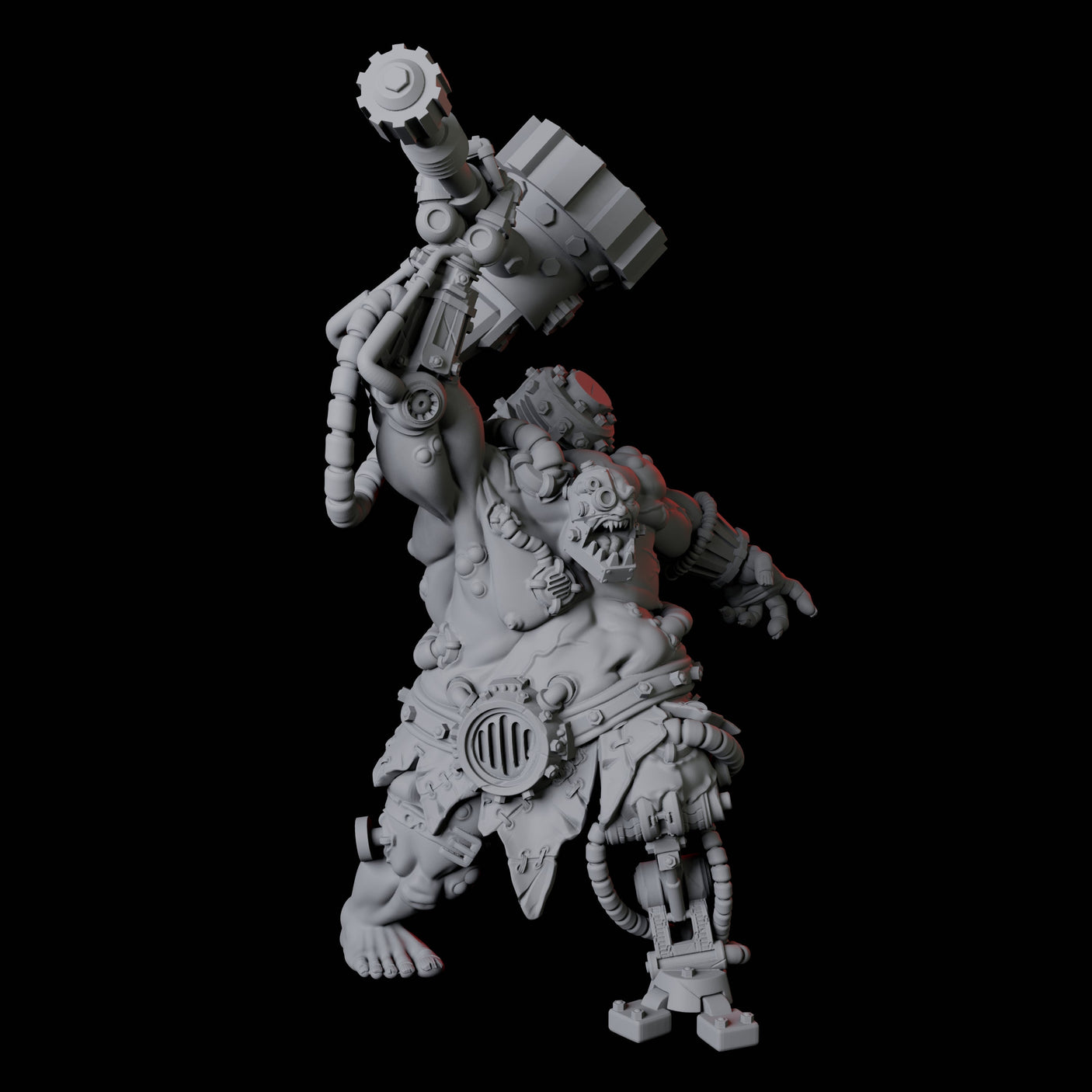 Cyborg Abomination Miniature for Dungeons and Dragons, Pathfinder or other TTRPGs