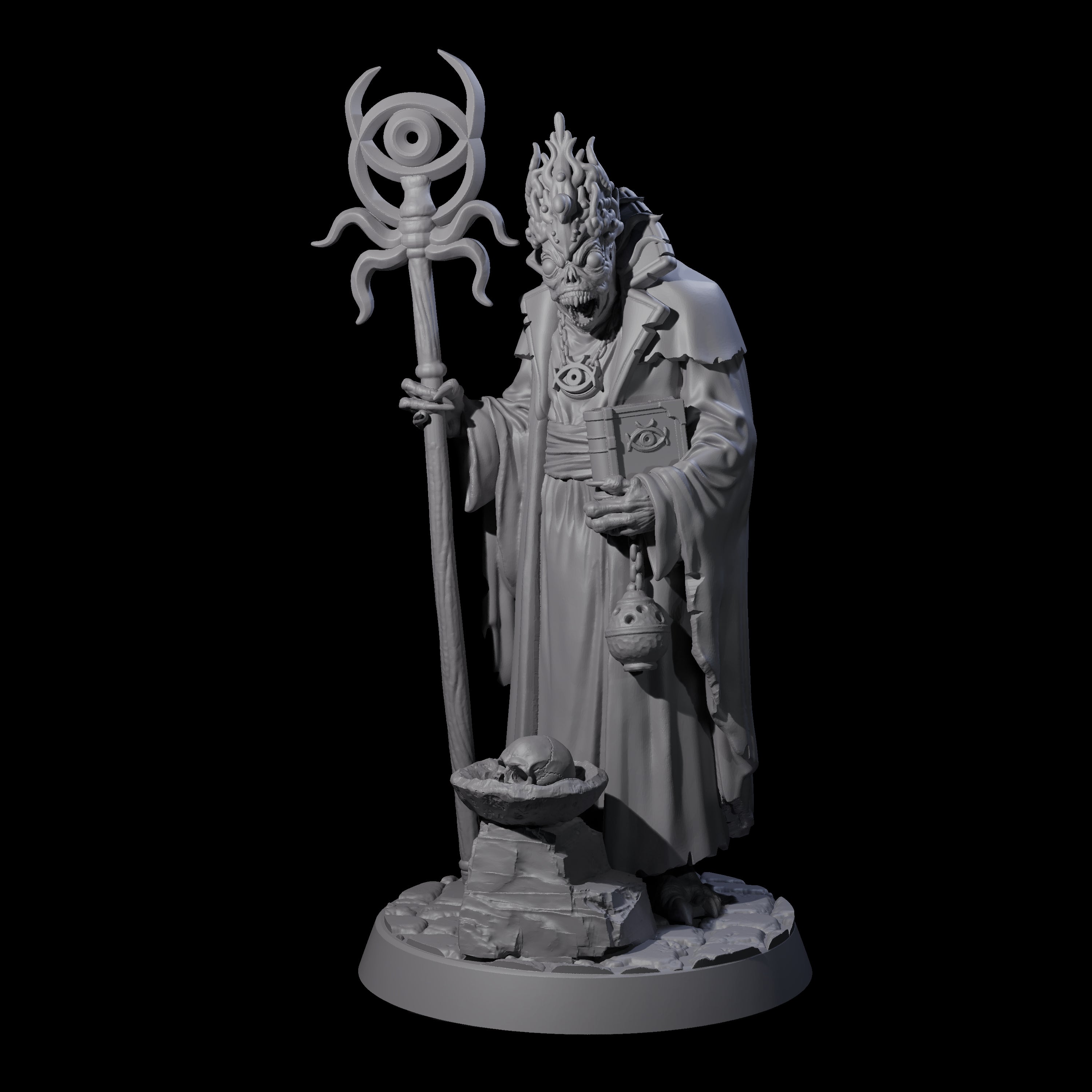 Dagon Worshipping Deep One Priest Miniature for Dungeons and Dragons, Pathfinder or other TTRPGs