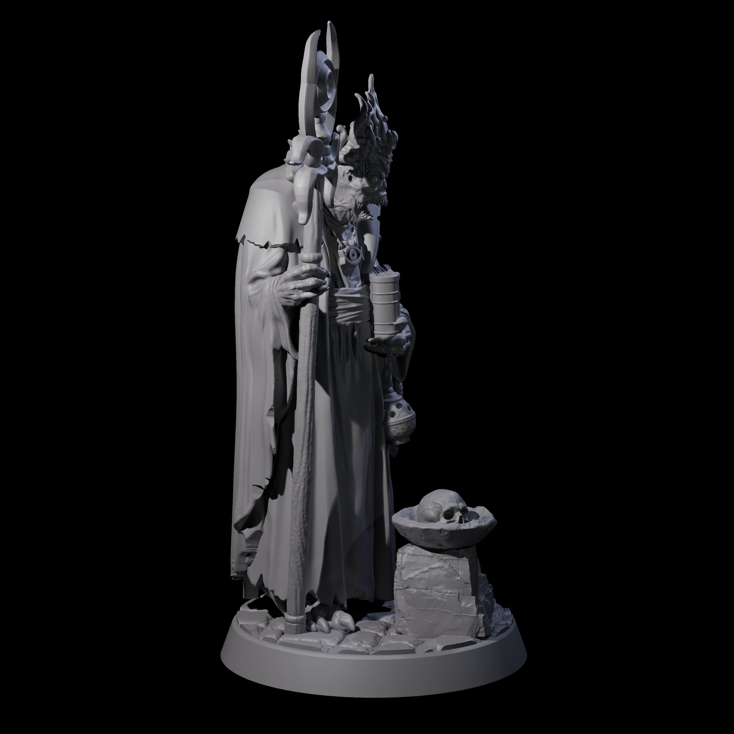 Dagon Worshipping Deep One Priest Miniature for Dungeons and Dragons, Pathfinder or other TTRPGs