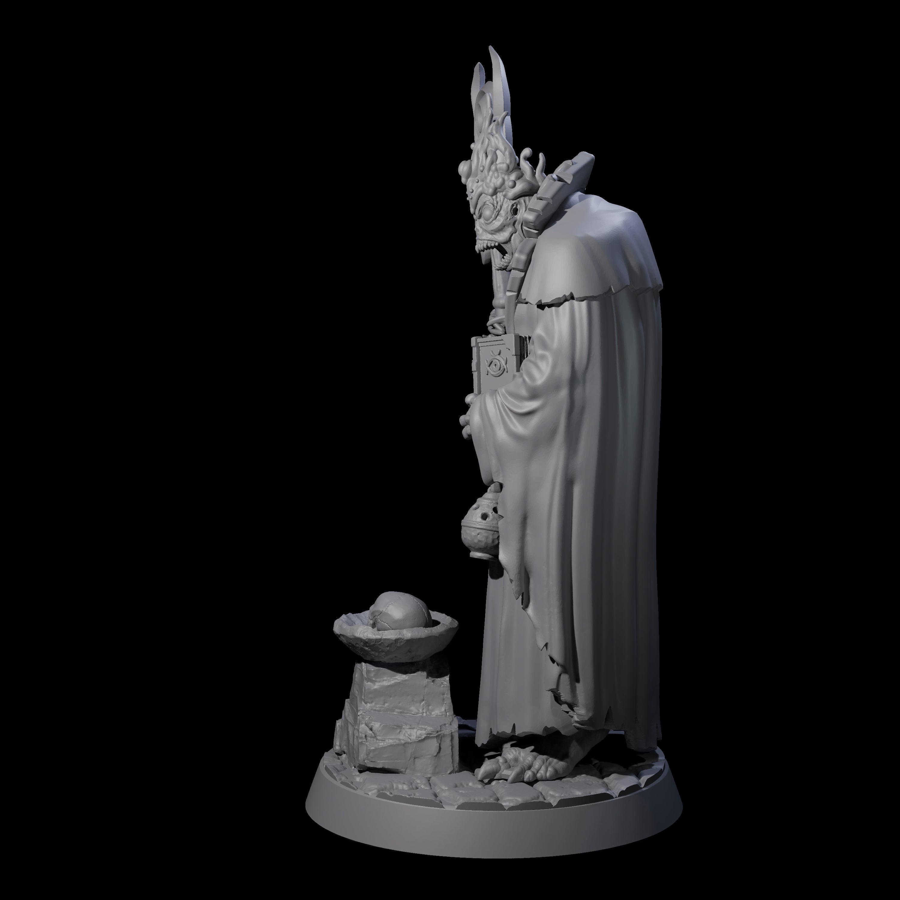 Dagon Worshipping Deep One Priest Miniature for Dungeons and Dragons, Pathfinder or other TTRPGs