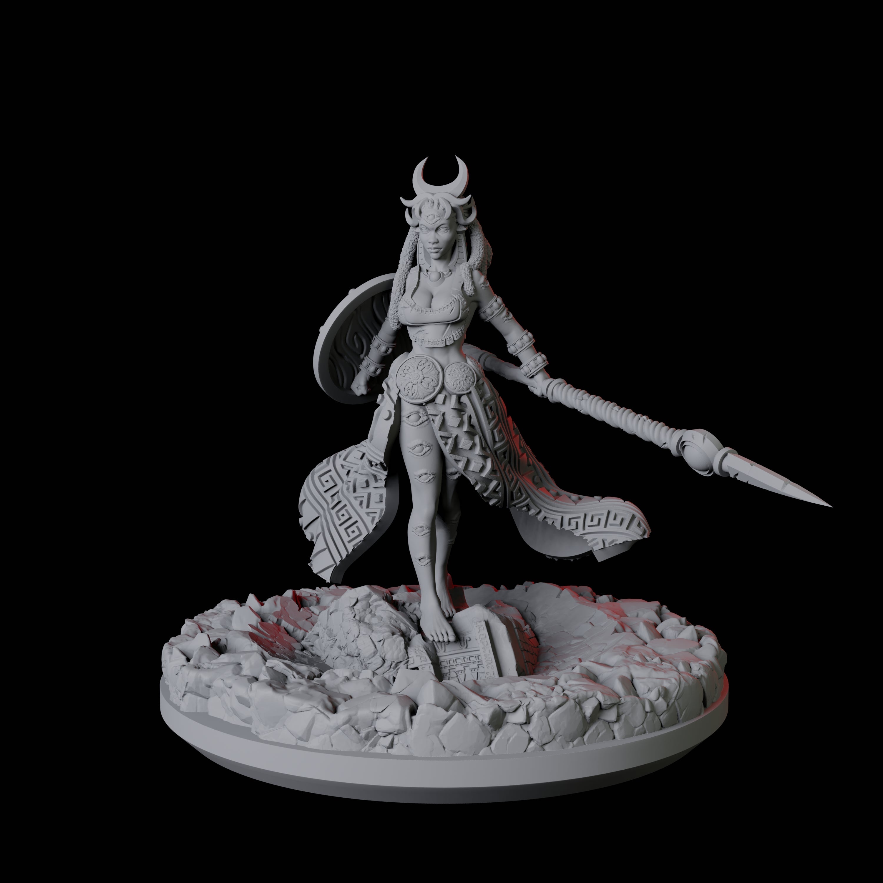 Dalikamata, God of Eyes Miniature for Dungeons and Dragons, Pathfinder or other TTRPGs