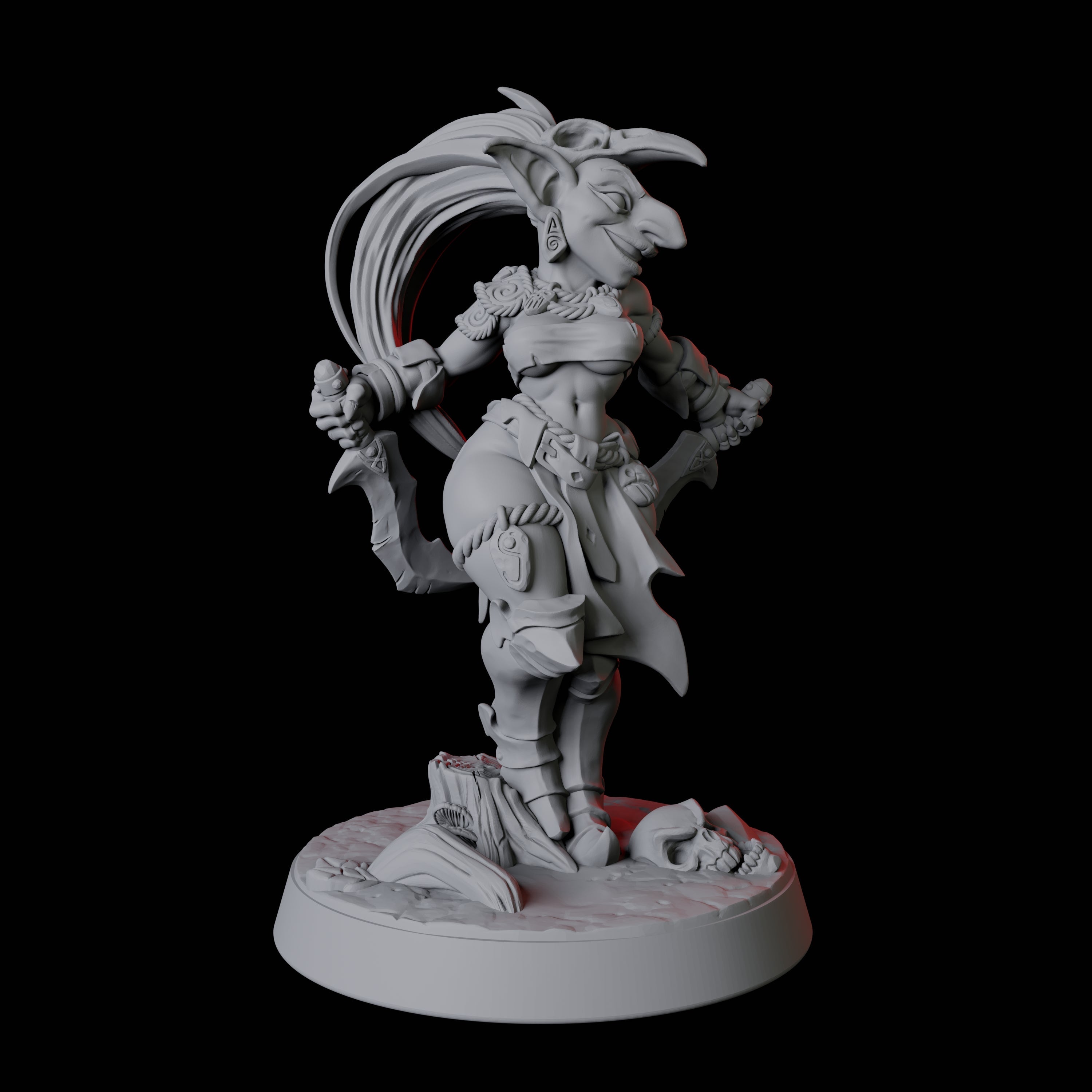 Dancing Goblin Pinup Miniature for Dungeons and Dragons, Pathfinder or other TTRPGs