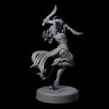 Dancing Tiefling Rogue Miniature for Dungeons and Dragons, Pathfinder or other TTRPGs