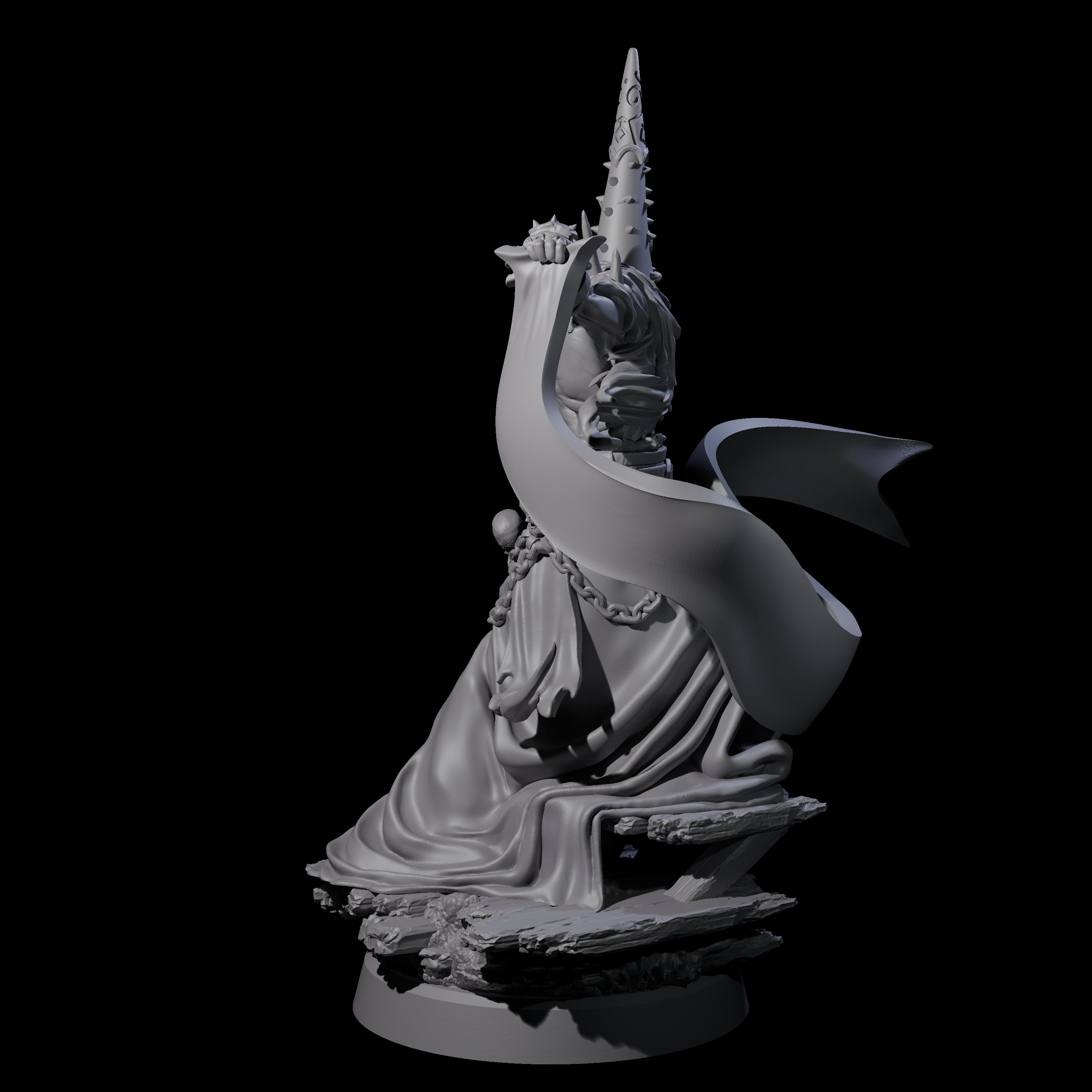 Dancing Warlock of the Fiend Miniature for Dungeons and Dragons, Pathfinder or other TTRPGs