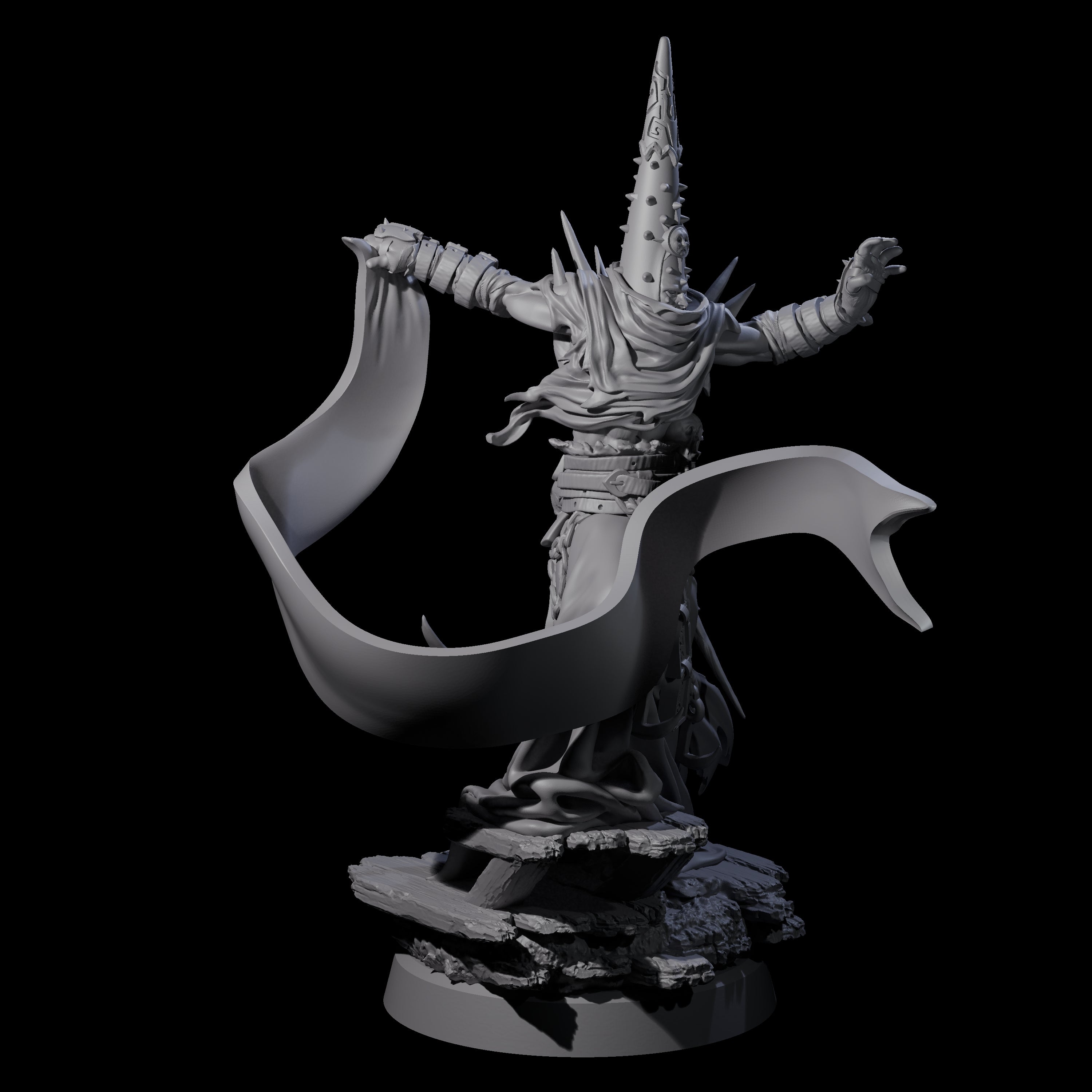 Dancing Warlock of the Fiend Miniature for Dungeons and Dragons, Pathfinder or other TTRPGs