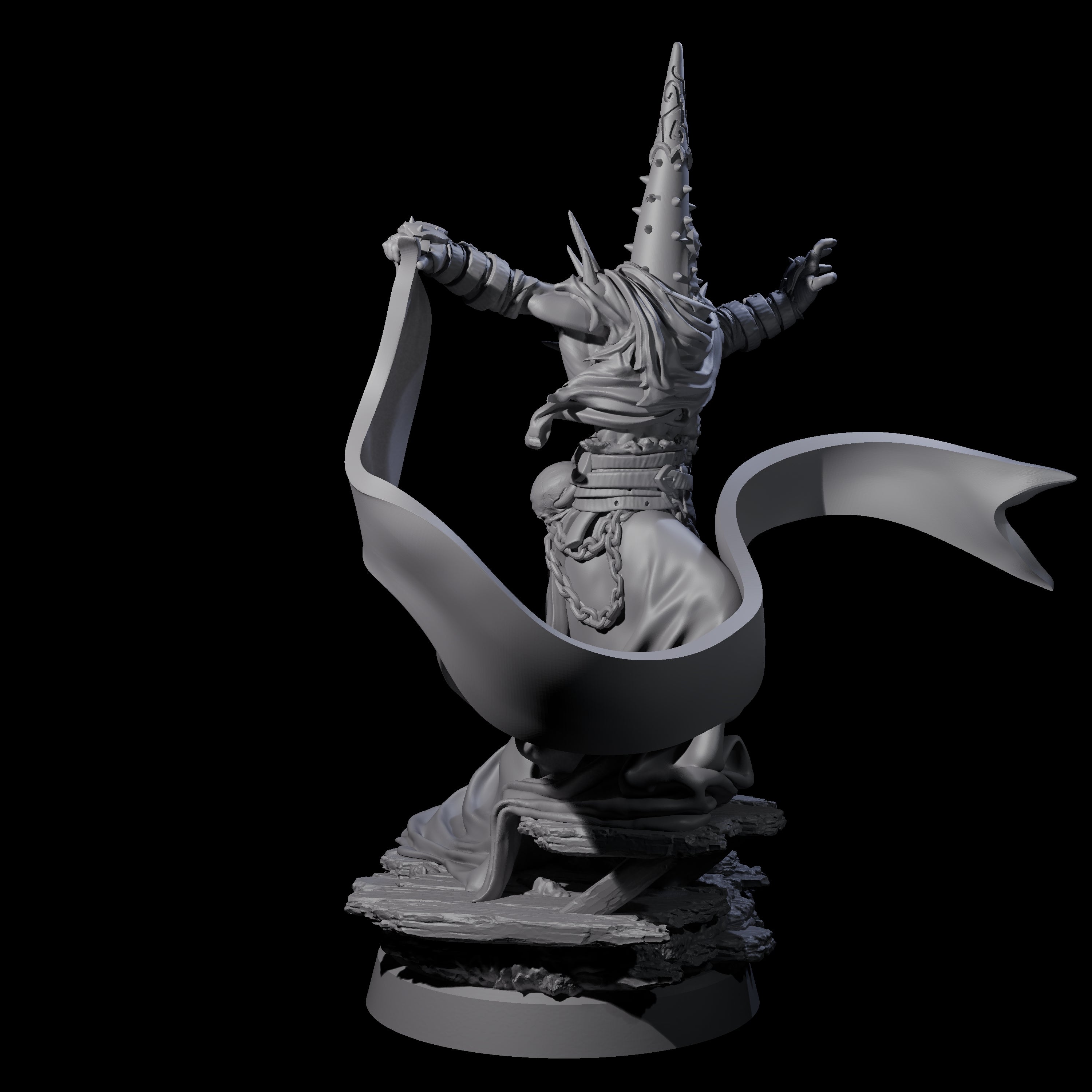 Dancing Warlock of the Fiend Miniature for Dungeons and Dragons, Pathfinder or other TTRPGs