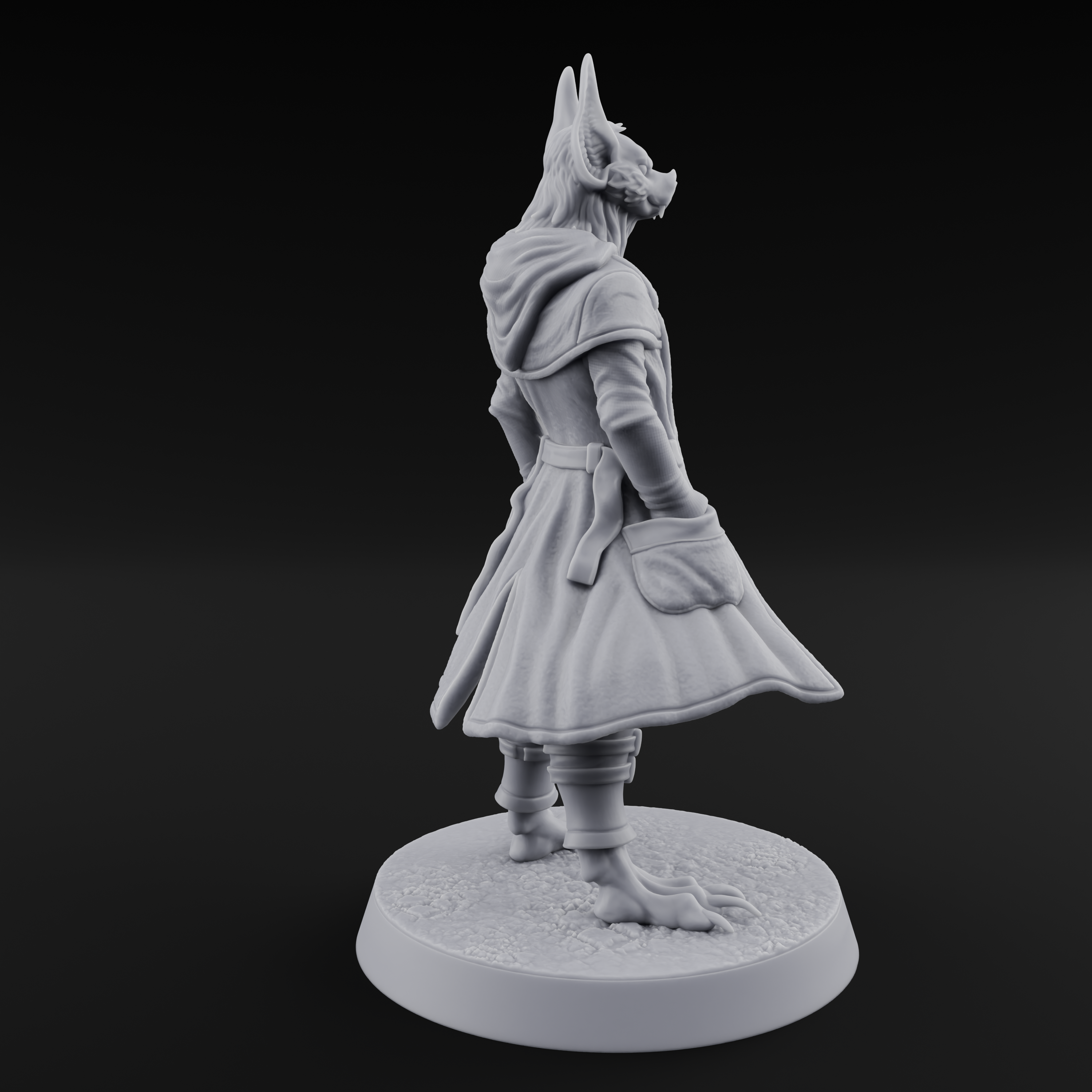Dapper Werebat Nobleman Miniature for Dungeons and Dragons, Pathfinder or other TTRPGs