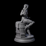 Daring Elf Gunslinger Miniature for Dungeons and Dragons, Pathfinder or other TTRPGs
