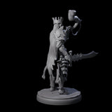 Dark Elf Trumpteer B Miniature for Dungeons and Dragons, Pathfinder or other TTRPGs
