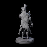 Dark Elf Trumpteer B Miniature for Dungeons and Dragons, Pathfinder or other TTRPGs