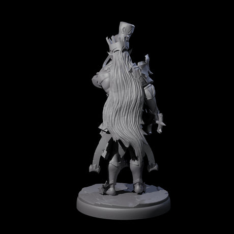 Dark Elf Trumpteer B Miniature for Dungeons and Dragons, Pathfinder or other TTRPGs