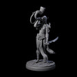 Dark Elf Trumpteer C Miniature for Dungeons and Dragons, Pathfinder or other TTRPGs