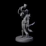 Dark Elf Trumpteer C Miniature for Dungeons and Dragons, Pathfinder or other TTRPGs
