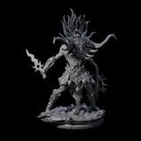 Dark Elf Umbral Seer A Miniature for Dungeons and Dragons, Pathfinder or other TTRPGs