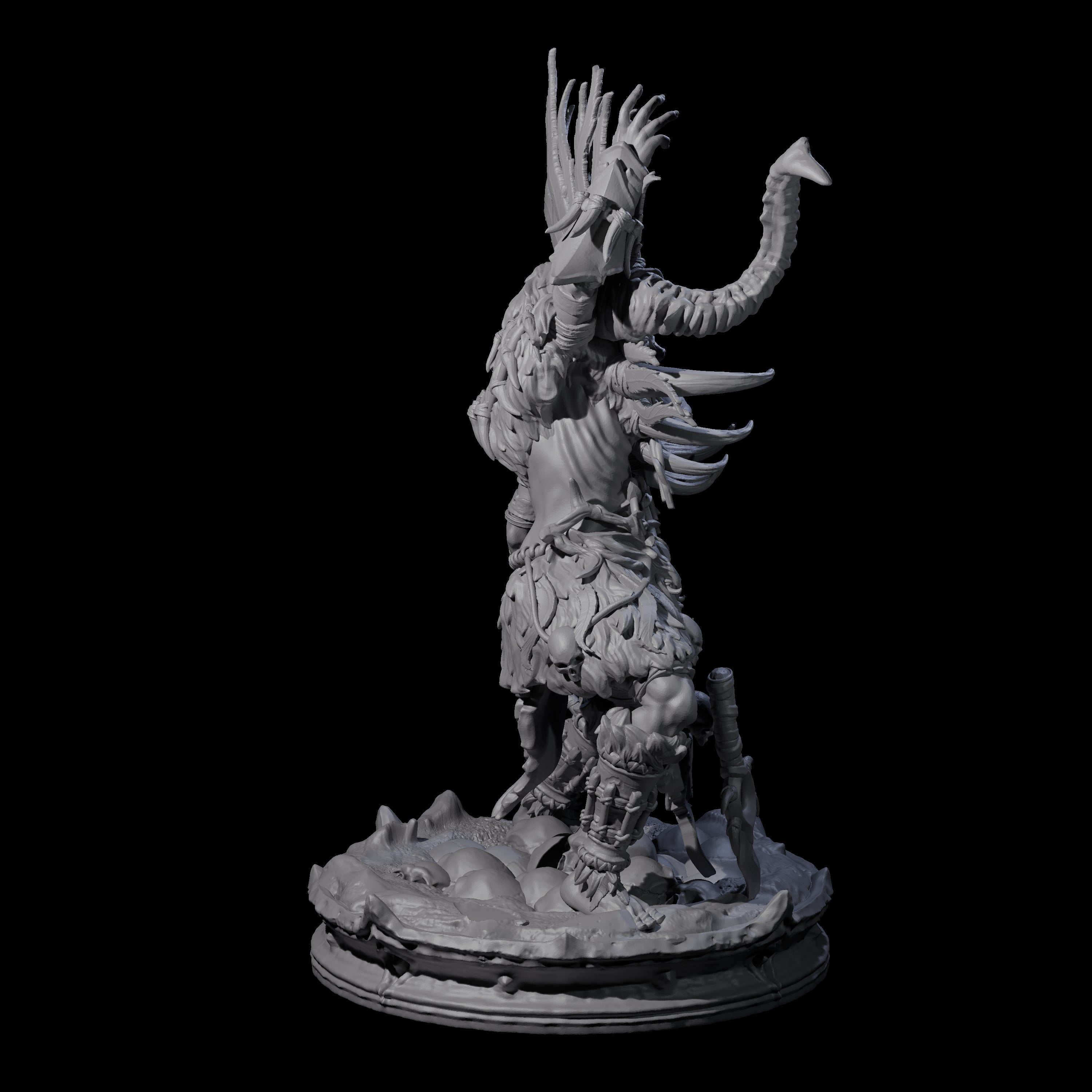 Dark Elf Umbral Seer C Miniature for Dungeons and Dragons, Pathfinder or other TTRPGs