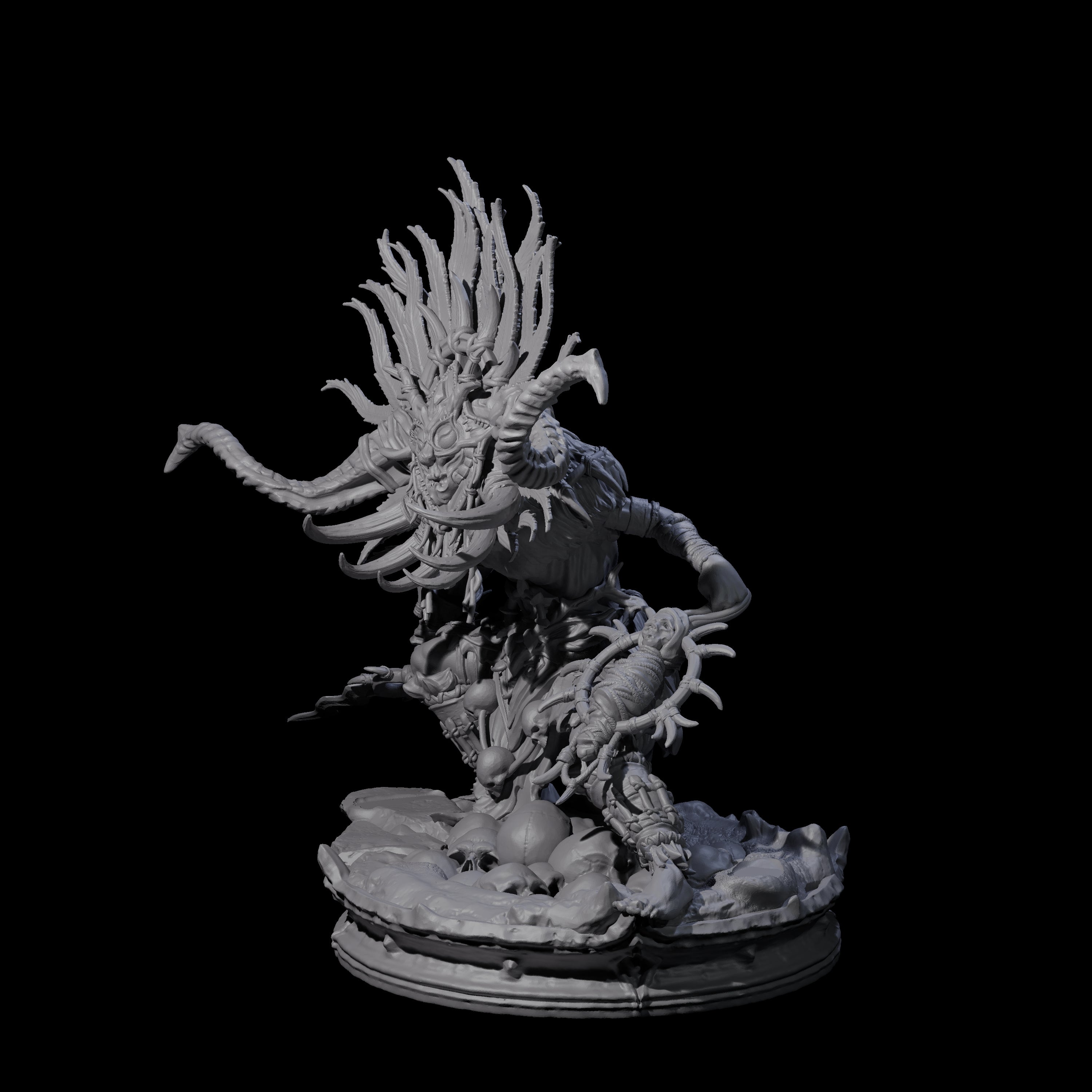 Dark Elf Umbral Seer D Miniature for Dungeons and Dragons, Pathfinder or other TTRPGs