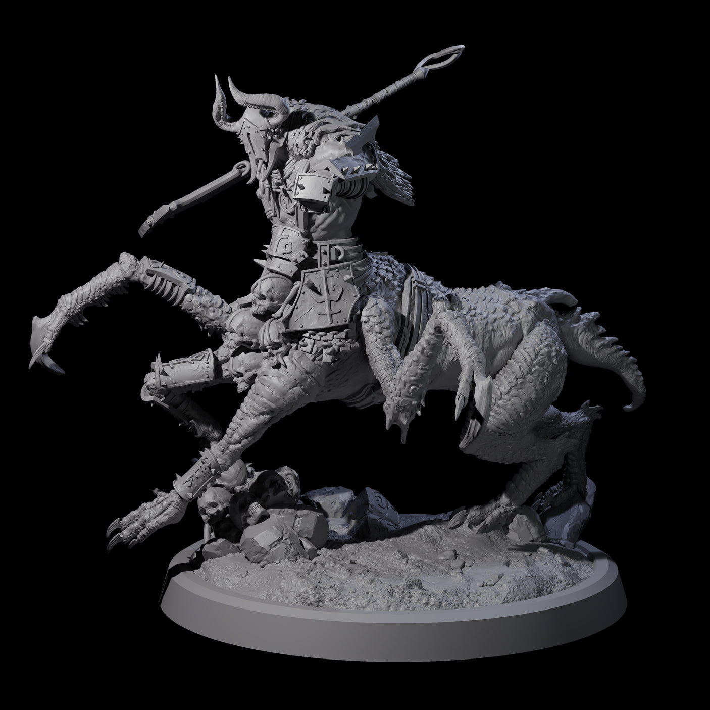 Dastardly Armanite C Miniature for Dungeons and Dragons, Pathfinder or other TTRPGs