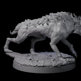 Dastardly Worg A Miniature for Dungeons and Dragons, Pathfinder or other TTRPGs