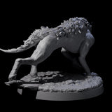 Dastardly Worg A Miniature for Dungeons and Dragons, Pathfinder or other TTRPGs