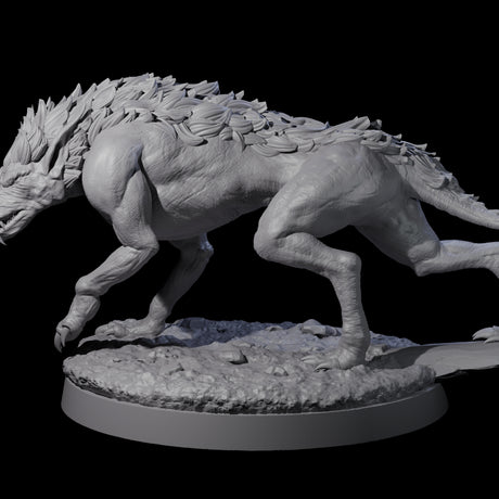 Dastardly Worg A Miniature for Dungeons and Dragons, Pathfinder or other TTRPGs