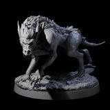 Dastardly Worg A Miniature for Dungeons and Dragons, Pathfinder or other TTRPGs