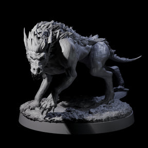 Dastardly Worg A Miniature for Dungeons and Dragons, Pathfinder or other TTRPGs