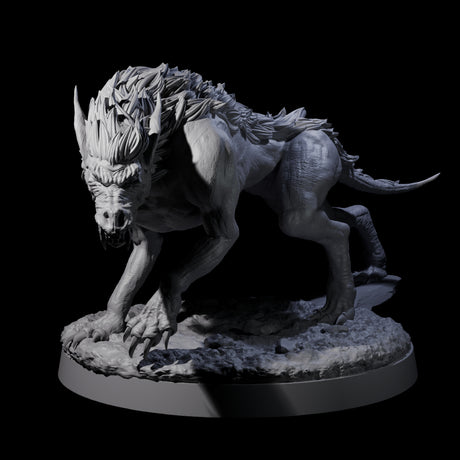 Dastardly Worg A Miniature for Dungeons and Dragons, Pathfinder or other TTRPGs