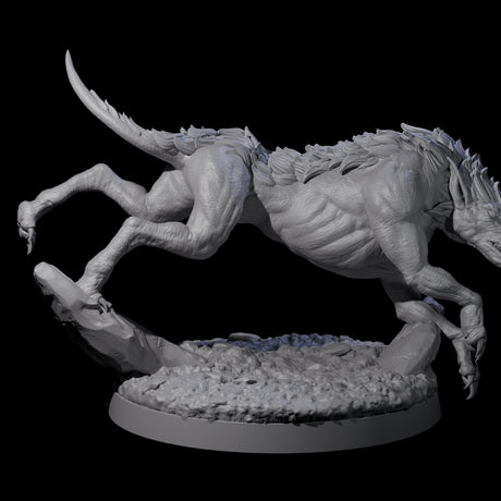 Dastardly Worg B Miniature for Dungeons and Dragons, Pathfinder or other TTRPGs