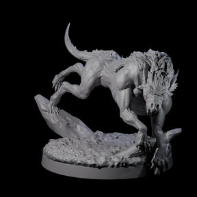Dastardly Worg B Miniature for Dungeons and Dragons, Pathfinder or other TTRPGs