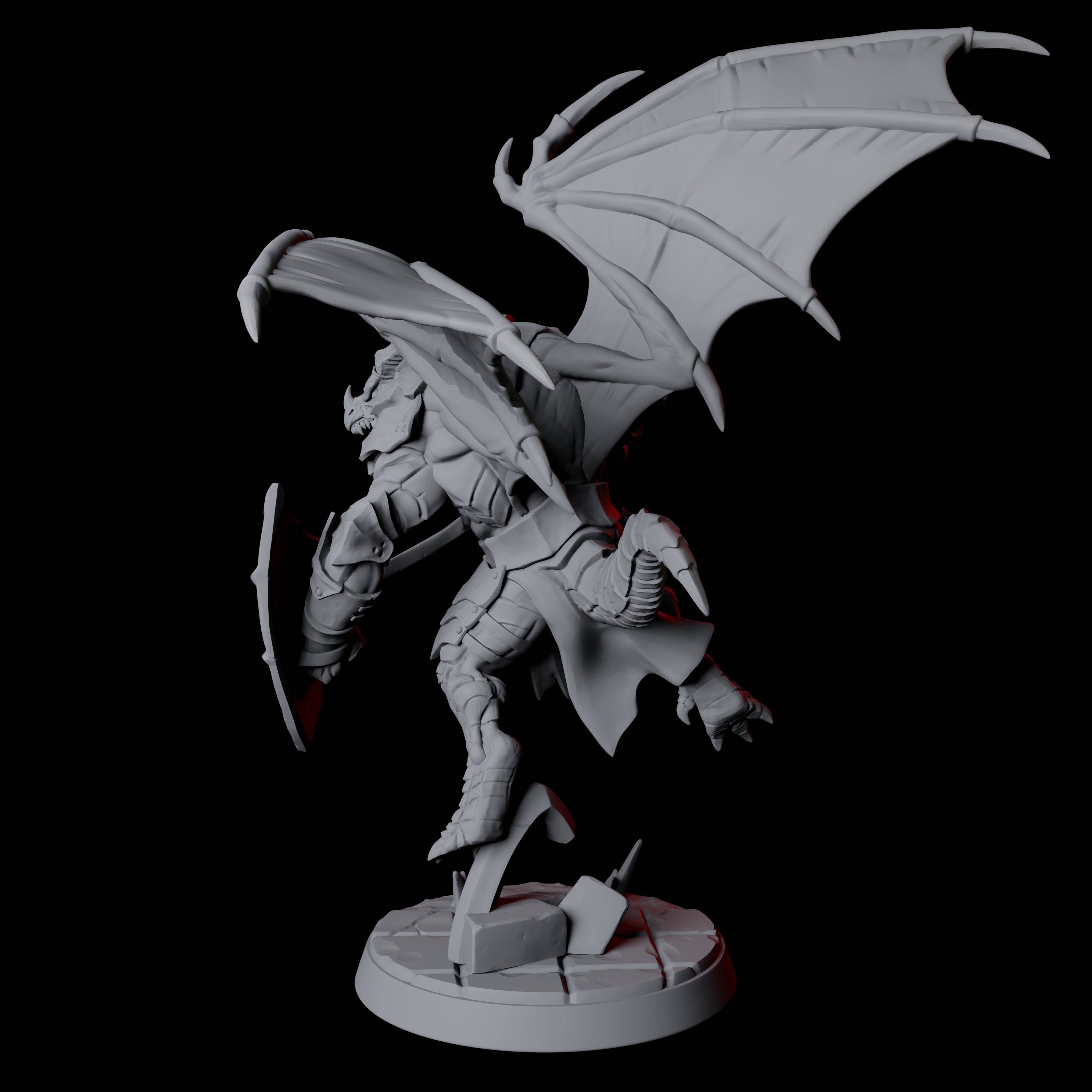 Dauntless Dragonborn Fighter A Miniature for Dungeons and Dragons, Pathfinder or other TTRPGs