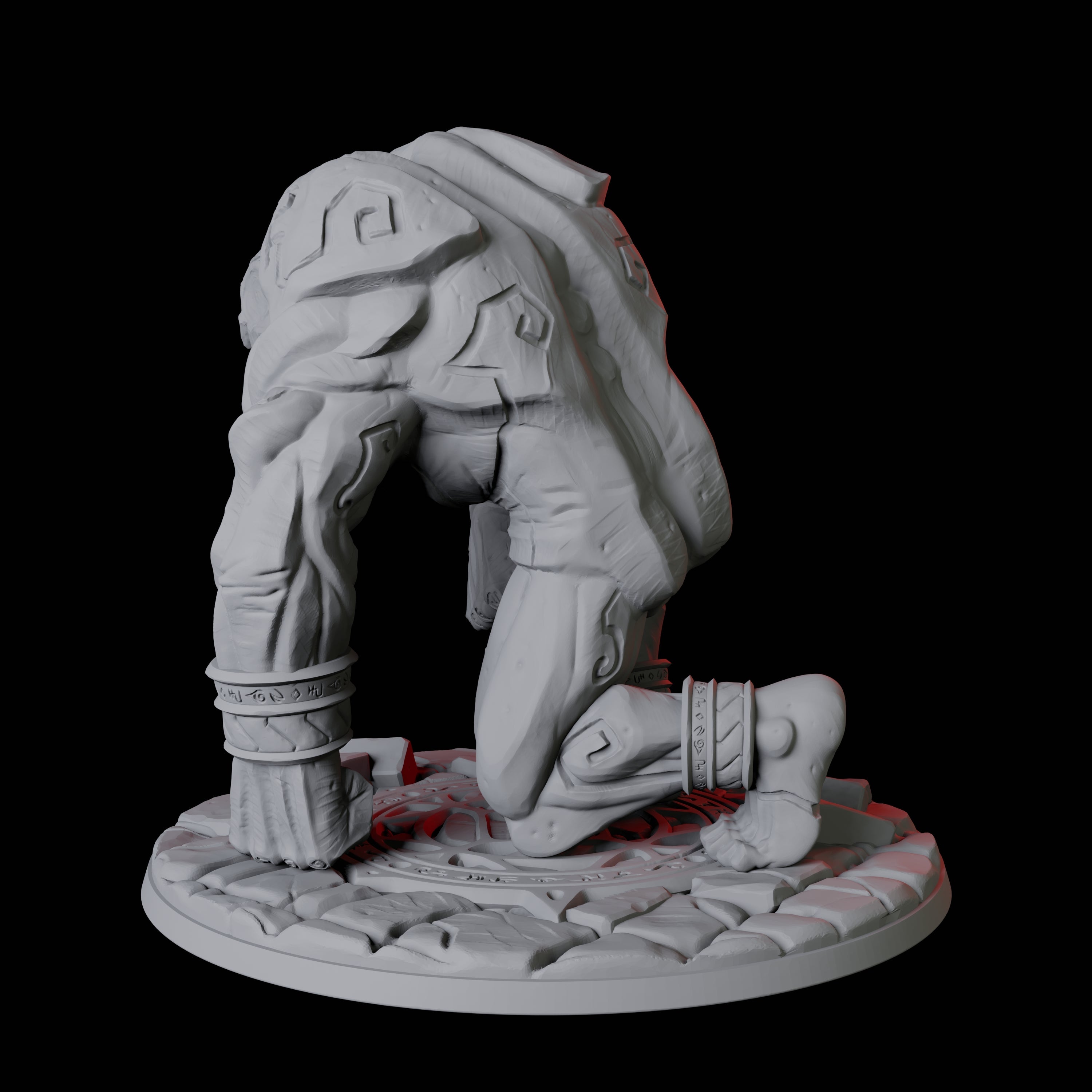 Deactivated Stone Golem Miniature for Dungeons and Dragons, Pathfinder or other TTRPGs