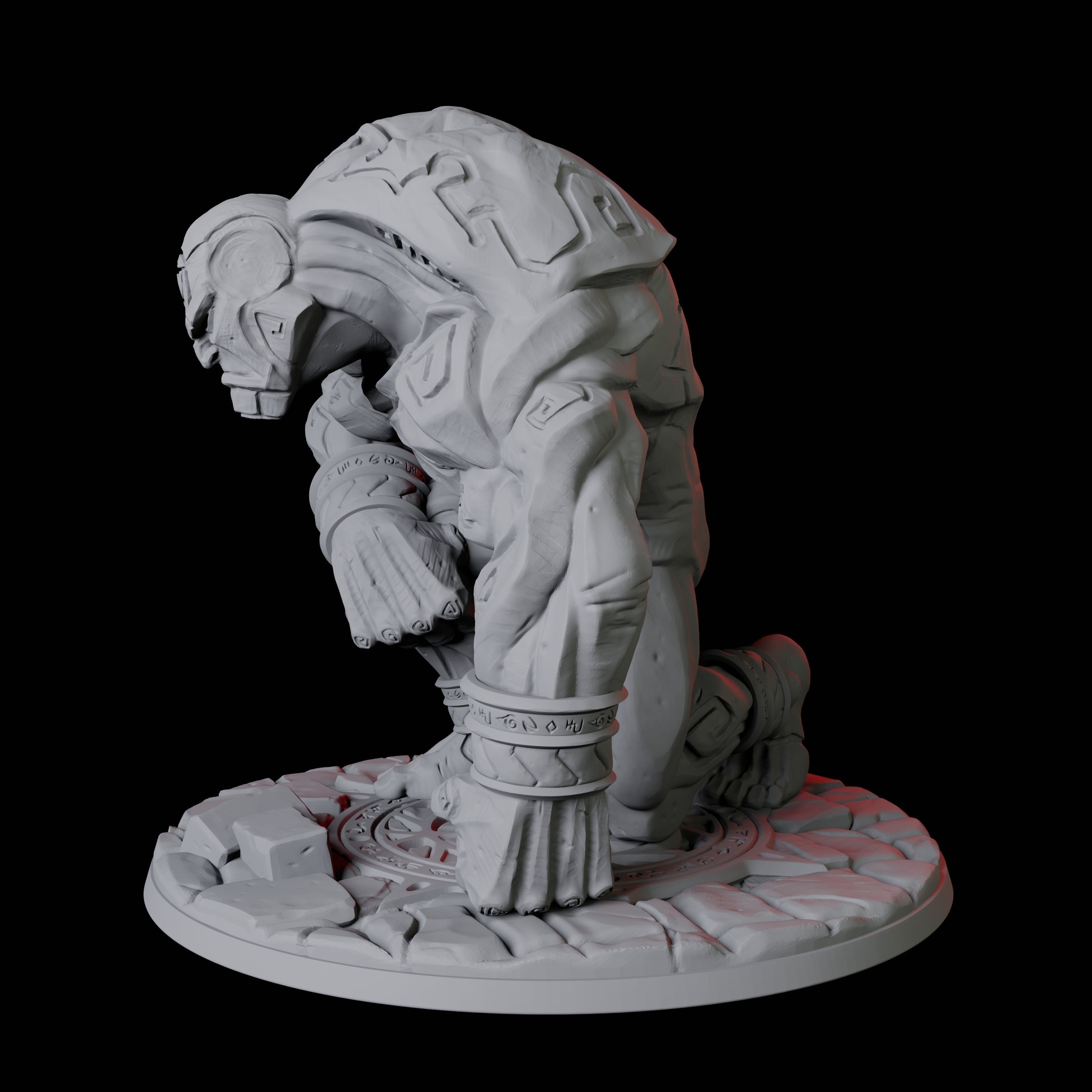 Deactivated Stone Golem Miniature for Dungeons and Dragons, Pathfinder or other TTRPGs