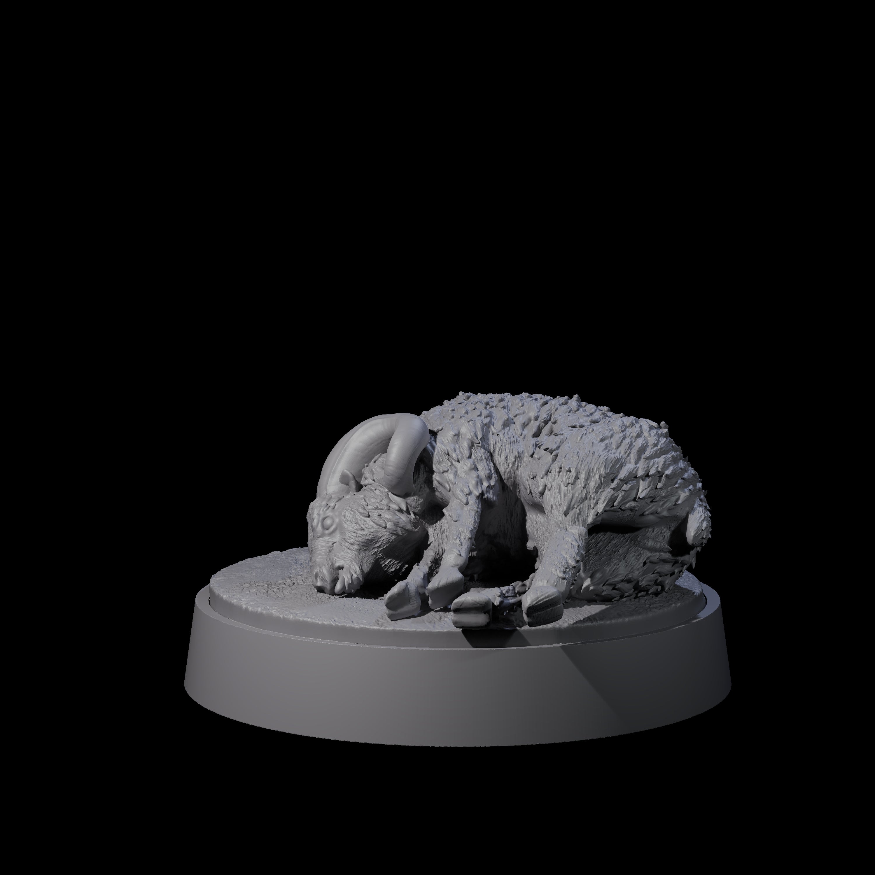 Dead Roaming Ram Miniature for Dungeons and Dragons, Pathfinder or other TTRPGs