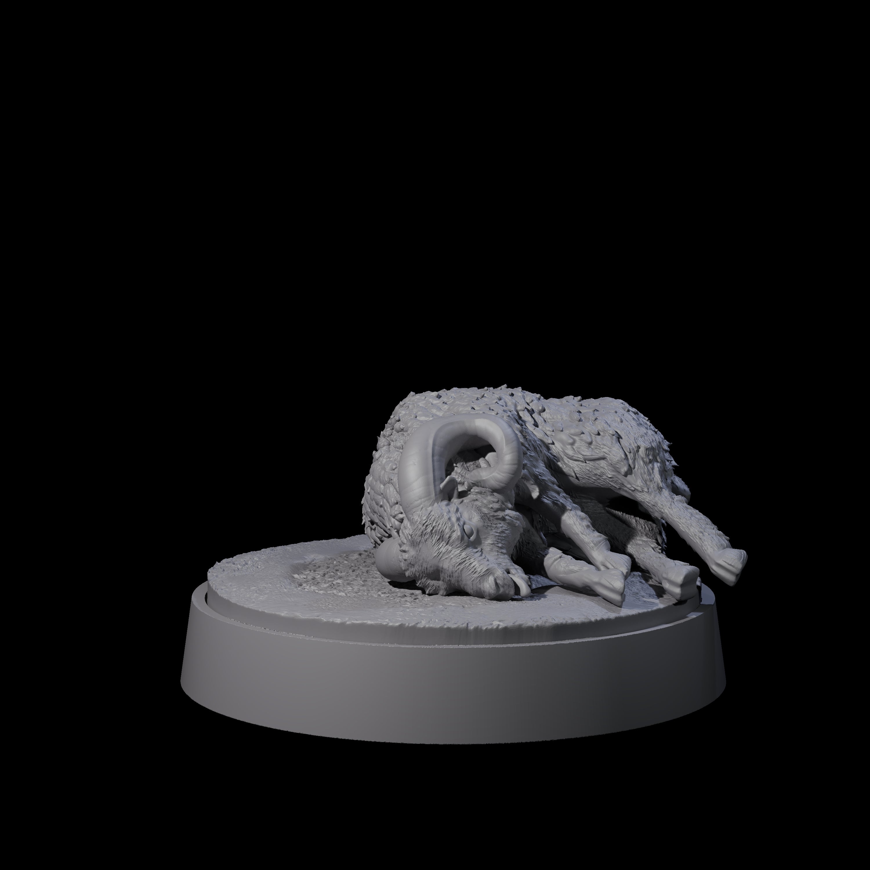 Dead Roaming Ram Miniature for Dungeons and Dragons, Pathfinder or other TTRPGs