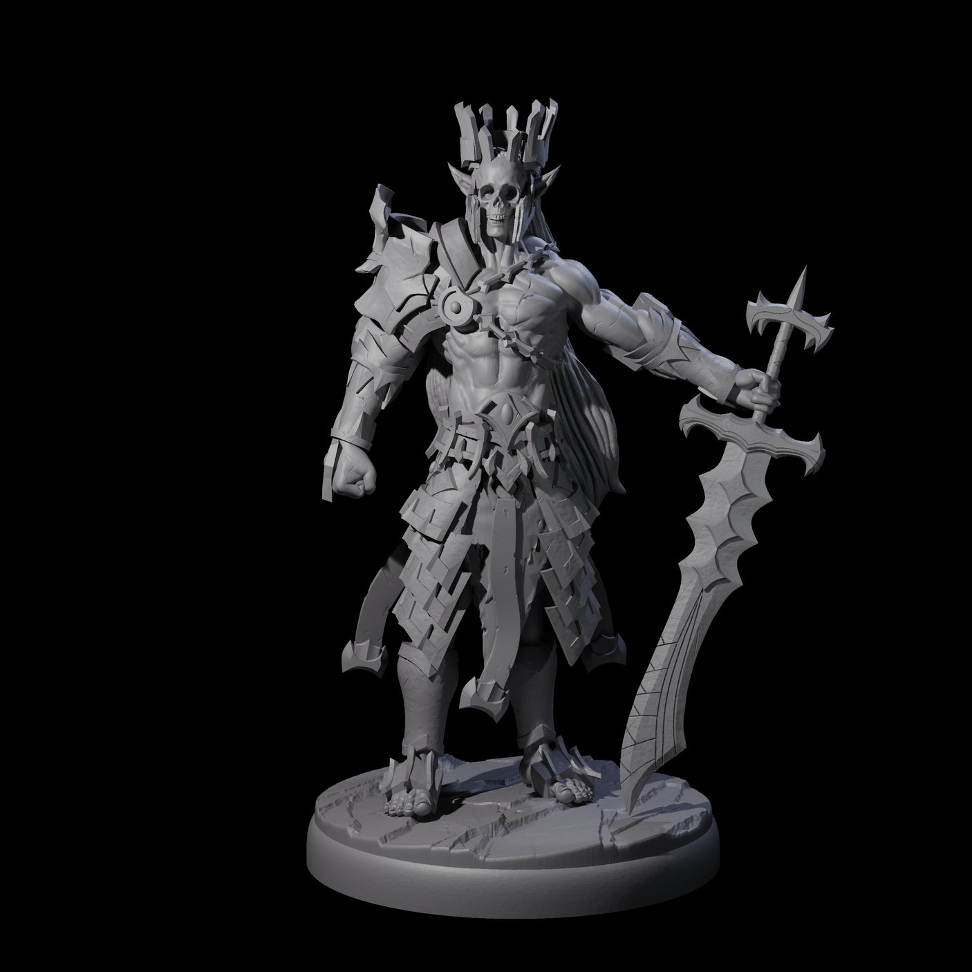 Deadly Dark Elf Marauder A Miniature for Dungeons and Dragons, Pathfinder or other TTRPGs