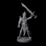 Deadly Dark Elf Marauder Champion Miniature for Dungeons and Dragons, Pathfinder or other TTRPGs